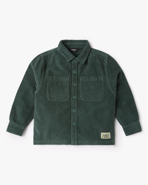 Boys Regular Fit Corduroy Shirt