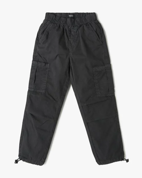 Boys Relaxed Fit Parachute Cargo Pants