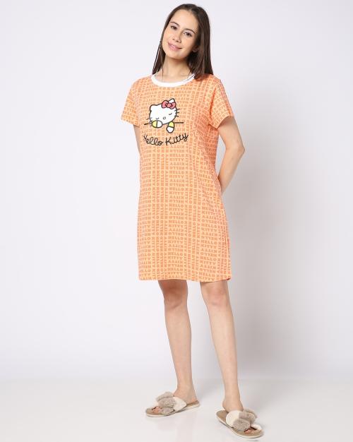 Women Printed Nightshirt