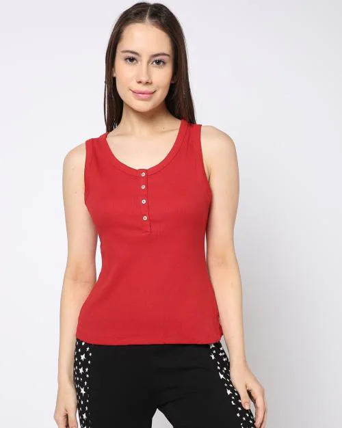 Women Ribbed Tank Top
