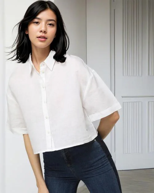 Women Cropped Shirt