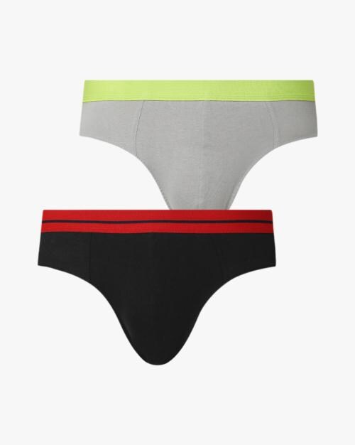 Men Pack of 2 Assorted Cotton Briefs