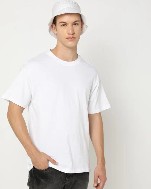 Men Relaxed Fit Crew-Neck T-Shirt