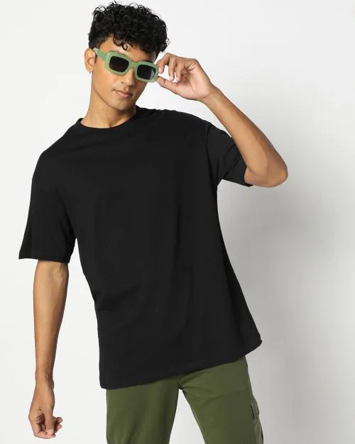 Men Relaxed Fit Crew-Neck T-Shirt