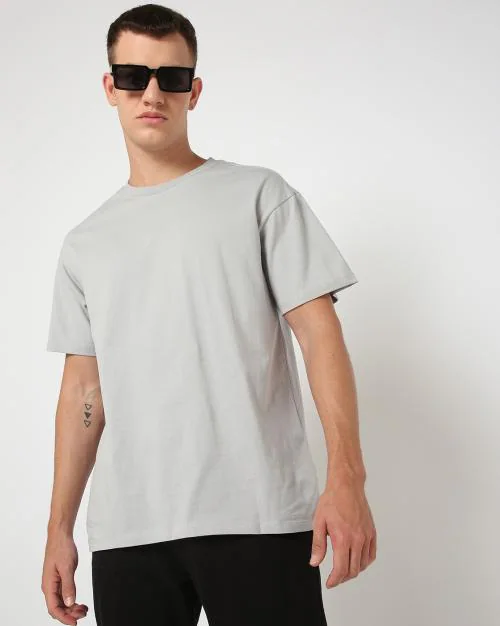 Men Relaxed Fit Crew-Neck T-Shirt