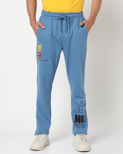 Men Printed Regular Fit Track Pants