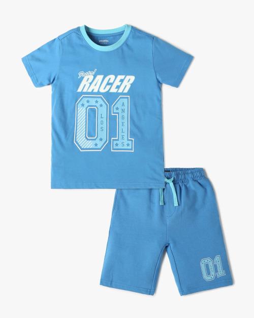 Boys Printed T-Shirt & Shorts Set