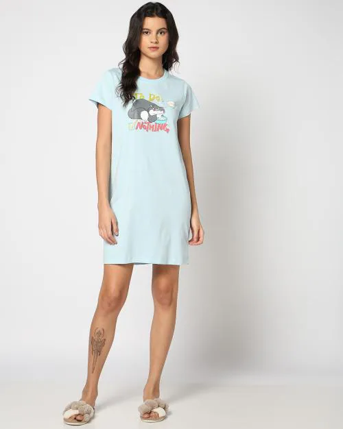 Women Printed Nightshirt