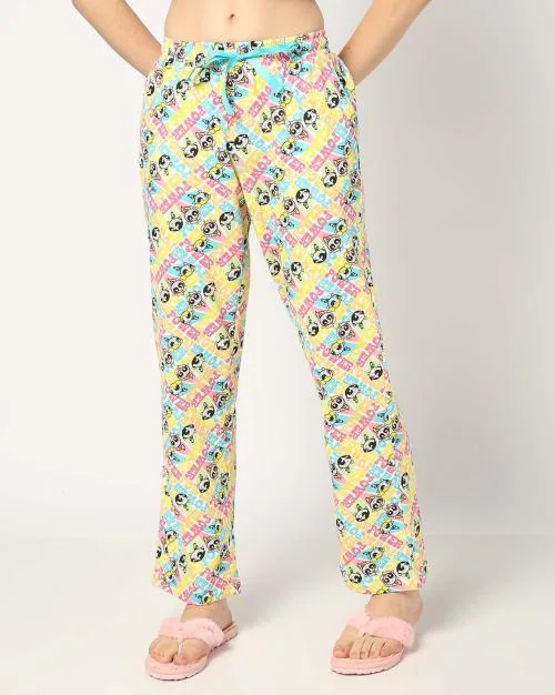 Women Powerpuff Print Pyjamas