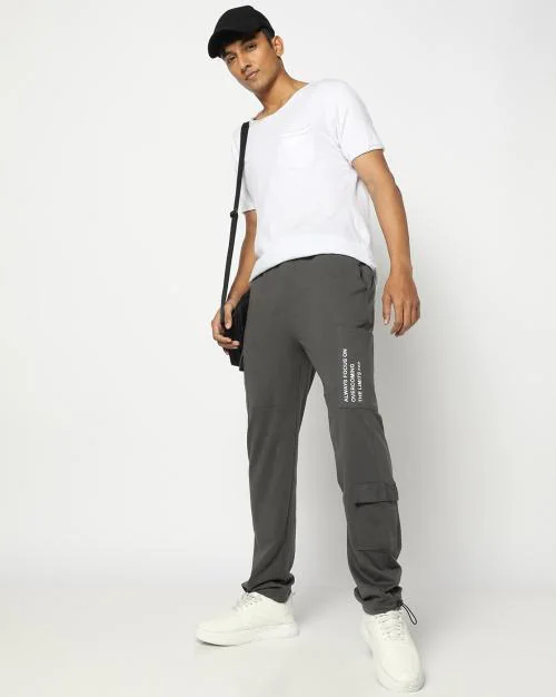 Men Relaxed Fit Track Pants