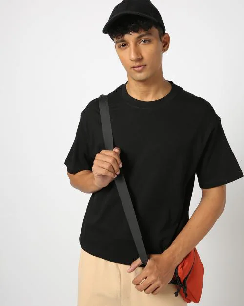 Men Relaxed Fit Crew-Neck T-Shirt