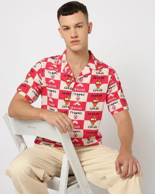 Men Printed Regular Fit Shirt