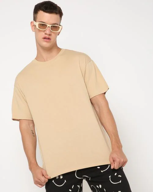 Men Relaxed Fit Crew-Neck T-Shirt