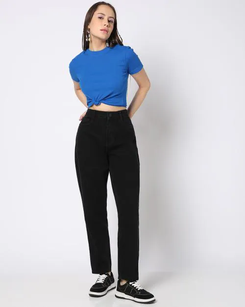 Women High-Rise Mom Fit Jeans