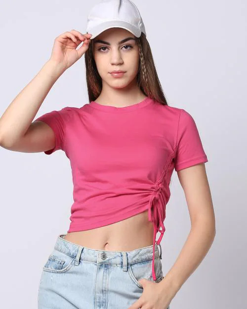 Women Round-Neck Fitted Top