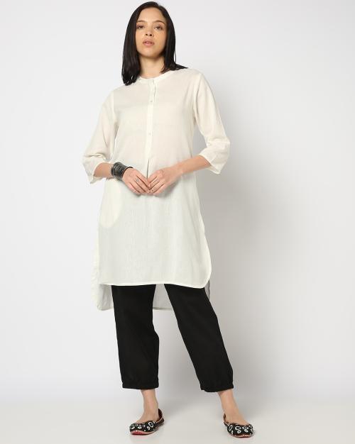 Women High-Low Straight Kurta