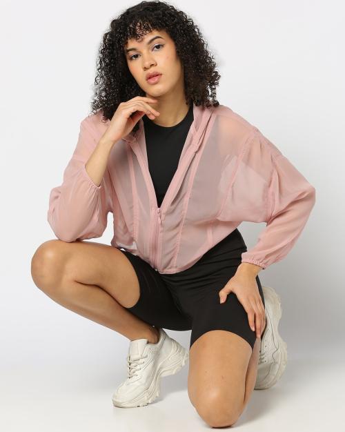 Women Relaxed Fit Sheer Top