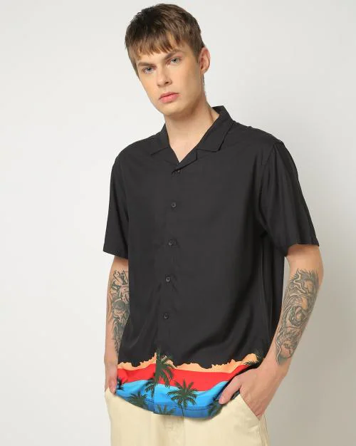 Men Printed Relaxed Fit Shirt