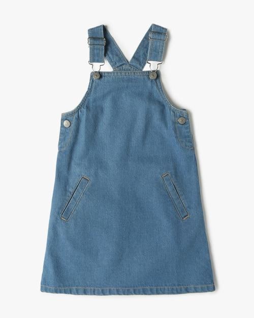 Girls Regular Fit Dungaree Dress