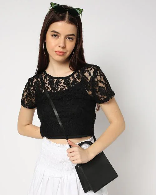Women Lace Regular Fit Top