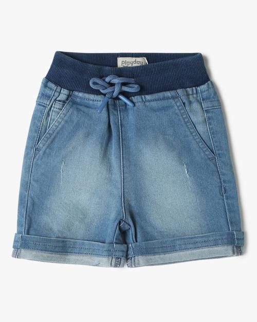 Boys Regular Fit Denim Shorts