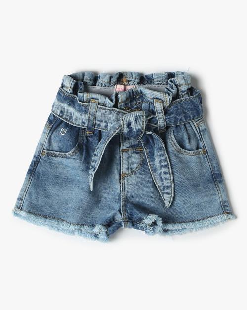 Girls Washed Regular Fit Shorts