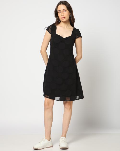 Women Geometric Pattern A-Line Dress