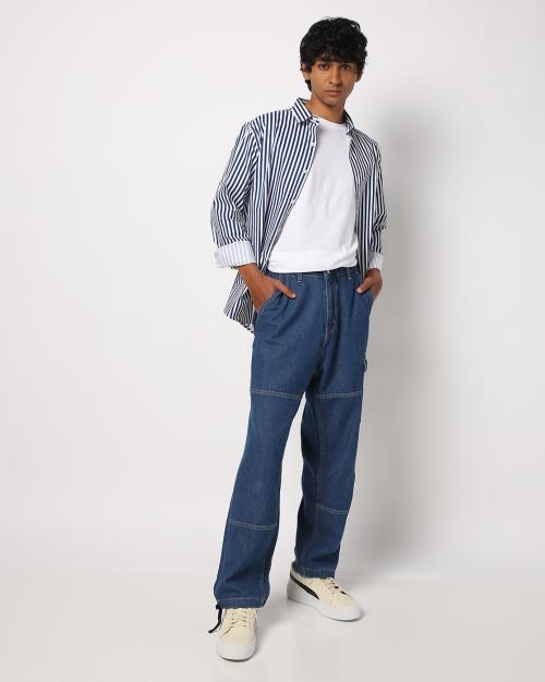 Men Mid-Rise Loose Fit Jeans