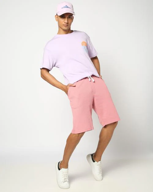 Men Waffle-Knit Regular Fit Shorts