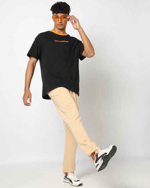 Men Straight Track Pants