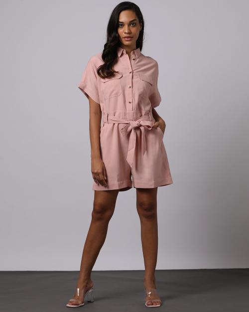 Women Playsuit with Belt