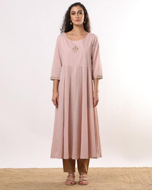 Women A-Line Kurta & Pants with Jacket