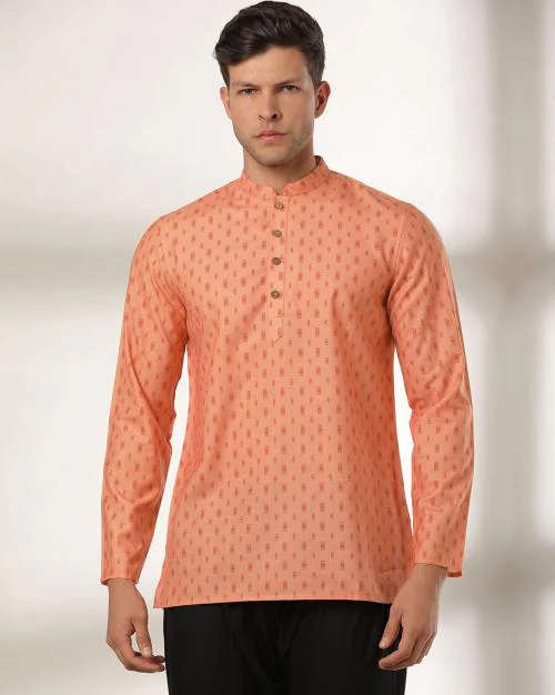 Printed Slim Fit Shirt Kurta