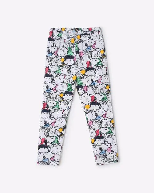 Peanuts Print Slim Fit Leggings