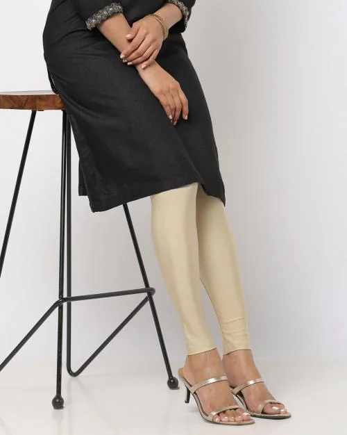 Shimmer Leggings with Elasticated Waist