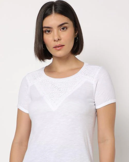 Crew-Neck Cotton T-Shirt