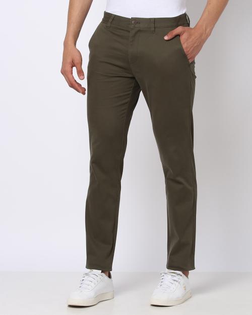 Slim Fit Flat-Front Pant