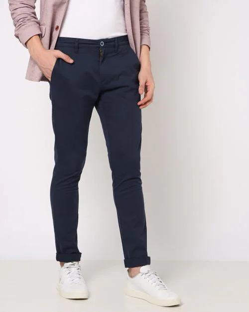 Skinny Fit Flat-Front Chinos