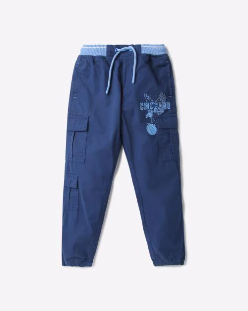 Graphic Print Cargo Pants