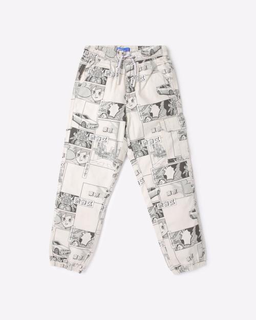 All-Over Print Joggers with Elasticated Waistband