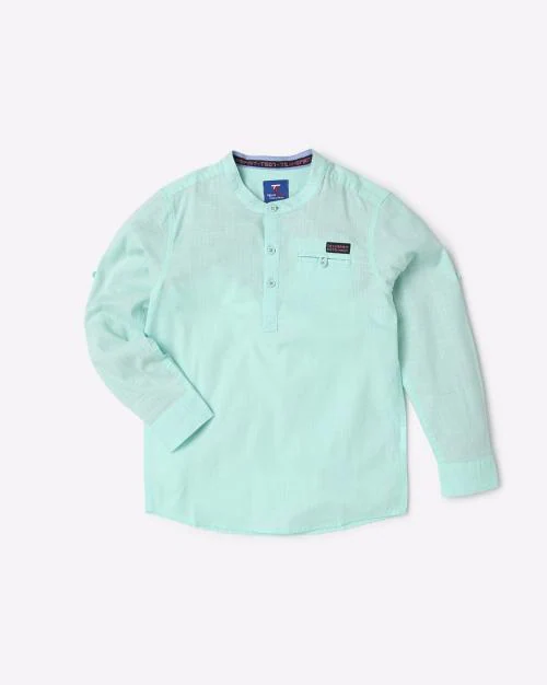 Shirt with Placket Pocket