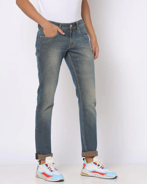 Men Low-Rise Slim Fit Jeans