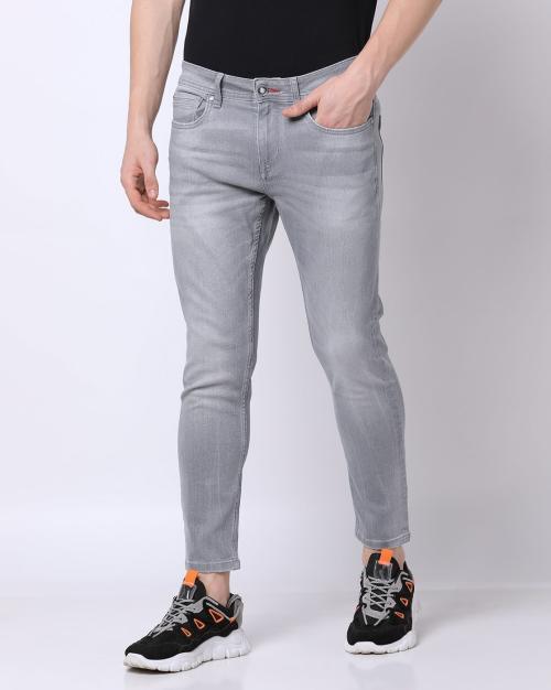 Men Mid-Rise Cropped Fit Jeans