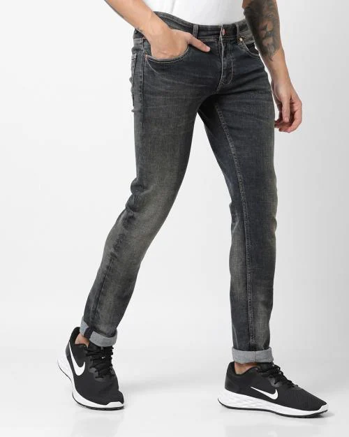 Men Low-Rise Slim Fit Jeans