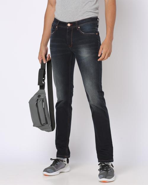 Men Low-Rise Slim Fit Jeans
