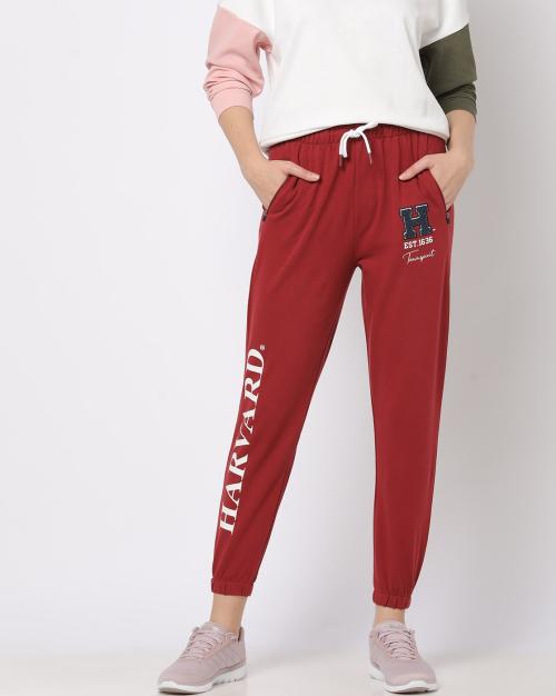 Placement Print Typographic Print Joggers