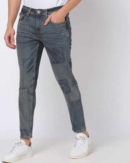 Men Mid-Rise Cropped Fit Jeans