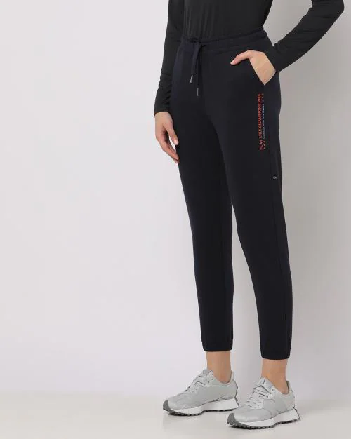 Women Mid-Rise Joggers with Insert Pockets