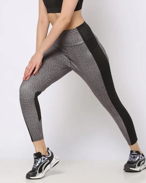 Grindled Leggings with Mesh Pocket