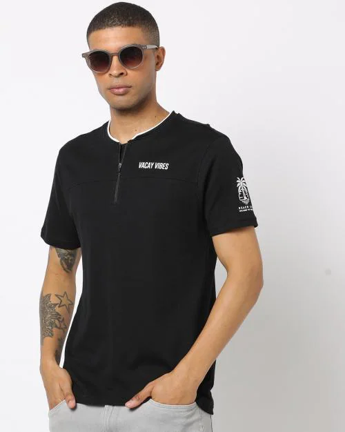 Slim Fit Henley T-Shirt